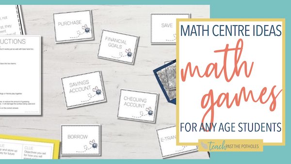 Math Centre Ideas: 9 math games for upper elementary.