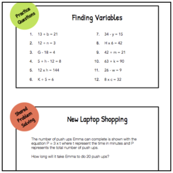 Algebraic Reasoning: Grade 5 Algebra Unit - Image 4