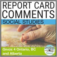 Cover image for Social Studies report card comments resource