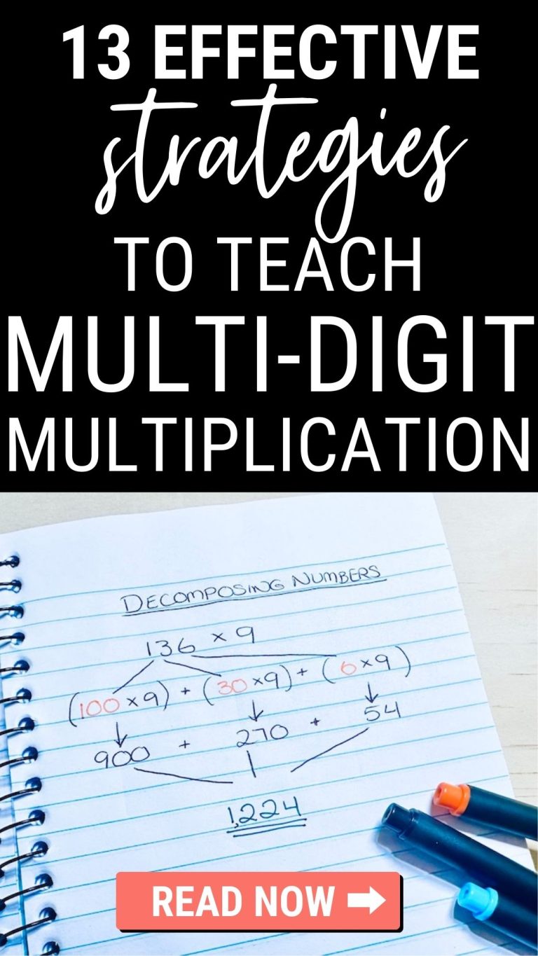13 Effective Strategies for Teaching Multi Digit Multiplication Fluency ...
